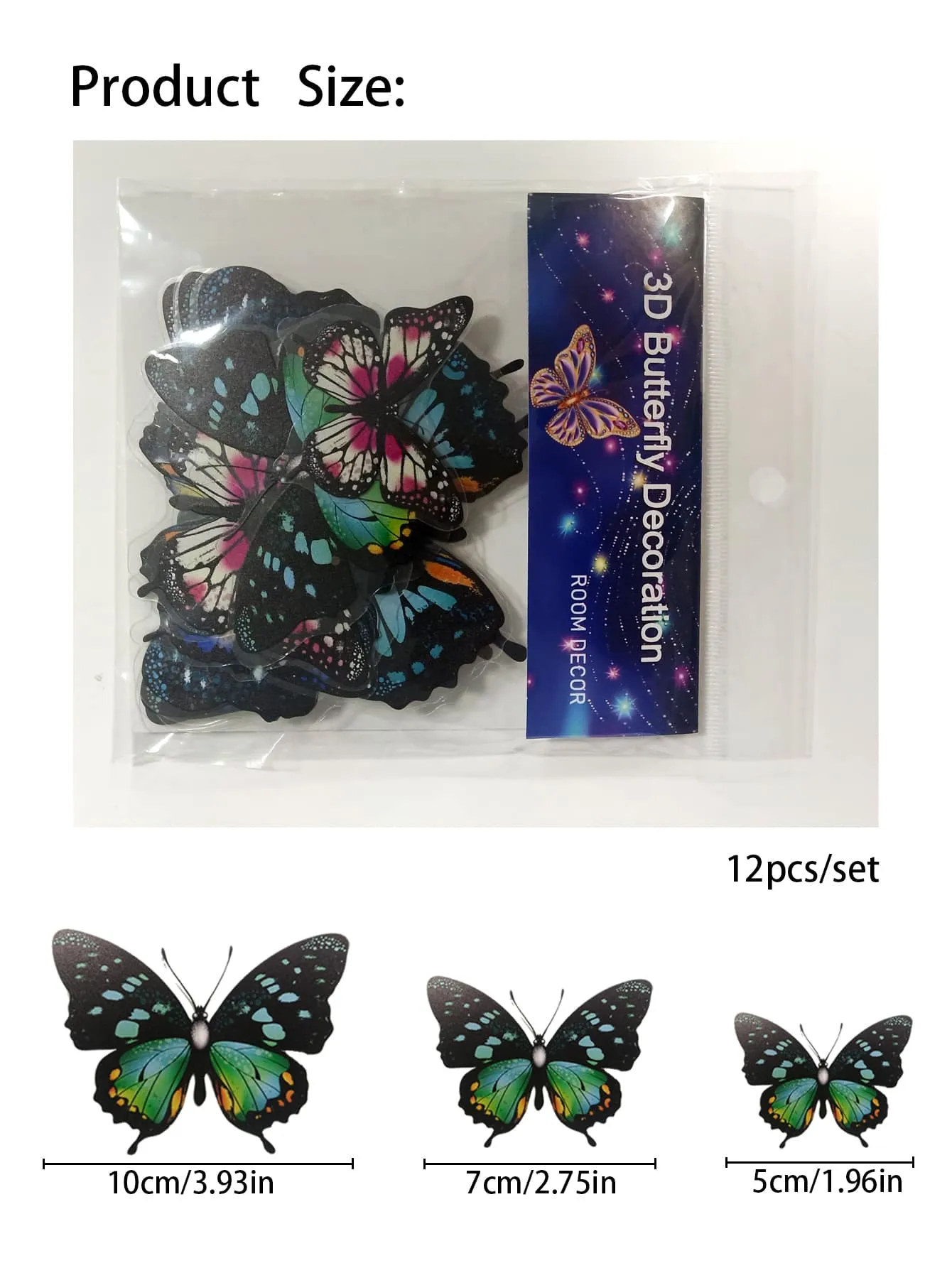 12pcs Butterfly Sticker