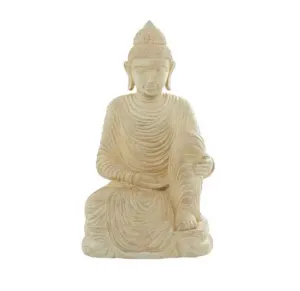 33" Beige MGO Traditional Garden Sculpture - Home Decor