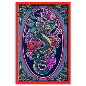 3D Dragons Flowers