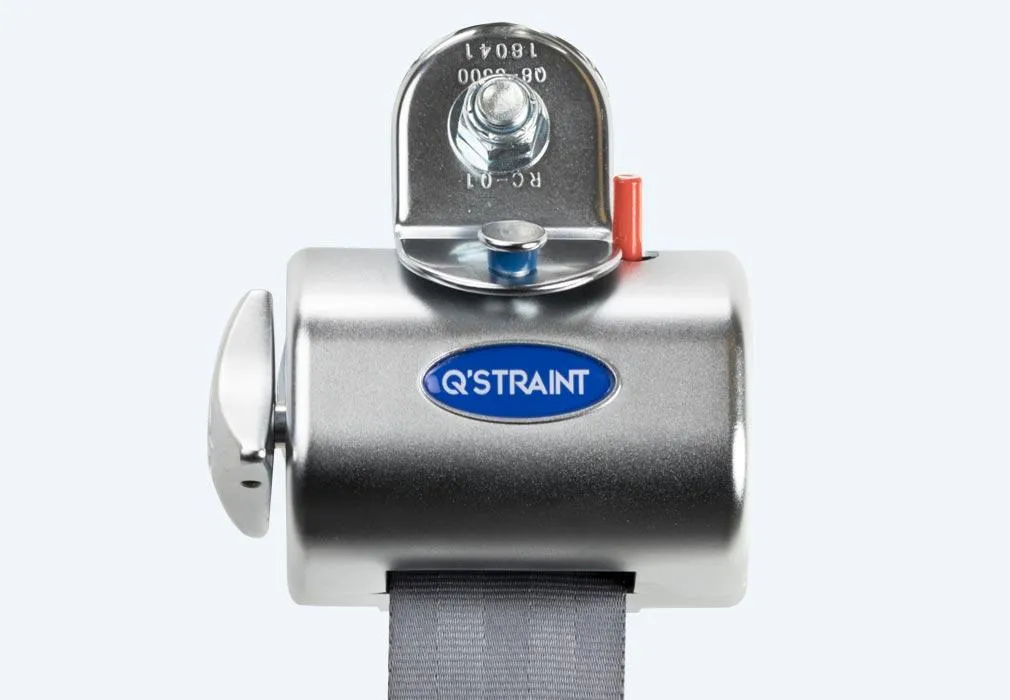 4 QRT Standard Retractors L-Track Fittings/Retractable Lap & Shoulder Belt Combo | Q-8200-A1-L