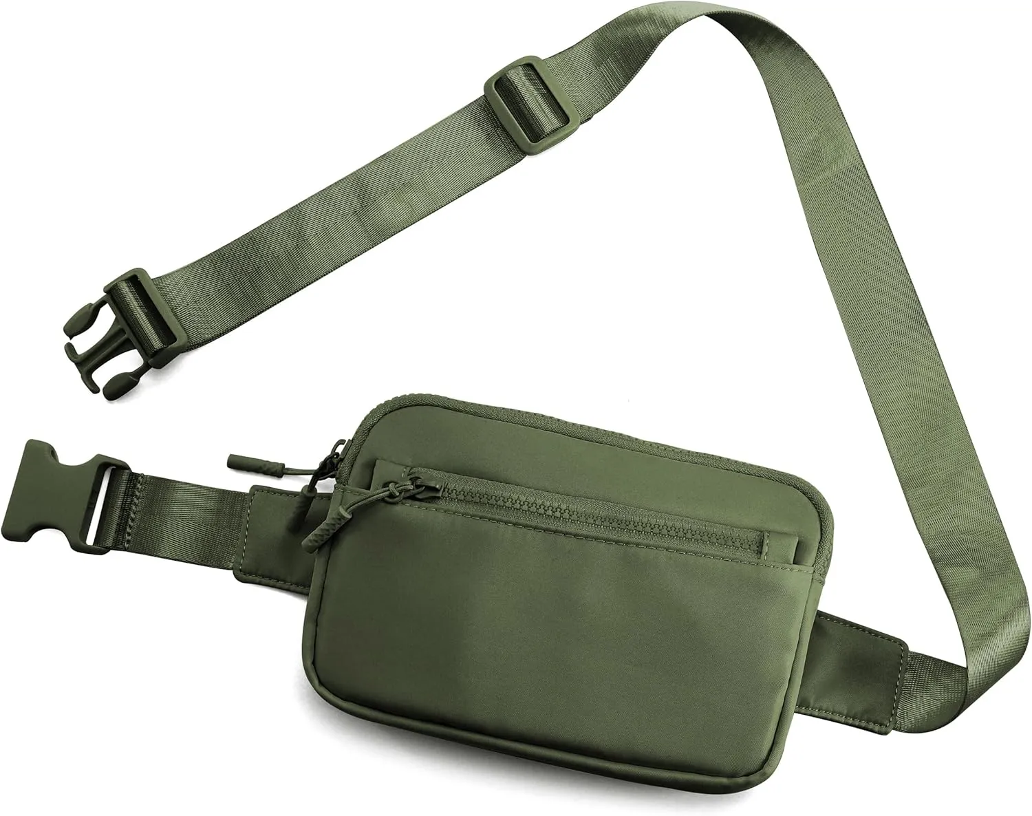 4 Zipper Pockets Fanny Packs Adjustable Straps For Women Men,Cross Body Waist Packs Belt Bag for Workout,Hiking,Running