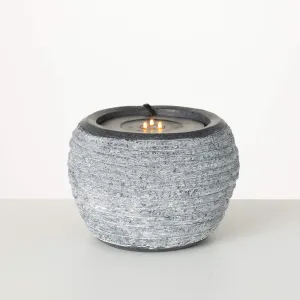 6.75"H Sullivans Textured Led Zen Fountain, Gray