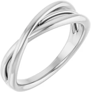 925 Sterling Silver Polished Criss Religious Faith Cross Ring Size 6.5 - Jewelry Gift for Mom