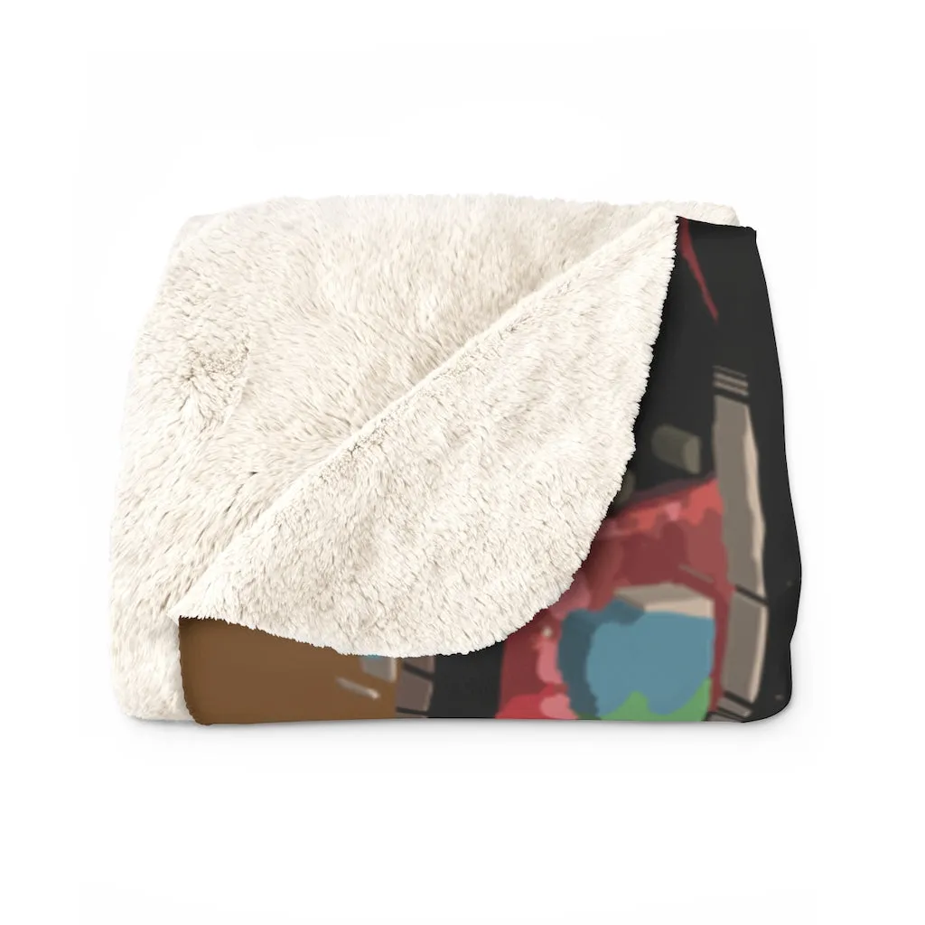 AEQEA Wabbit Season Sherpa Fleece Blanket