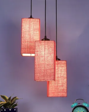 Aesthetic Square Cotton Cluster Hanging Lamp