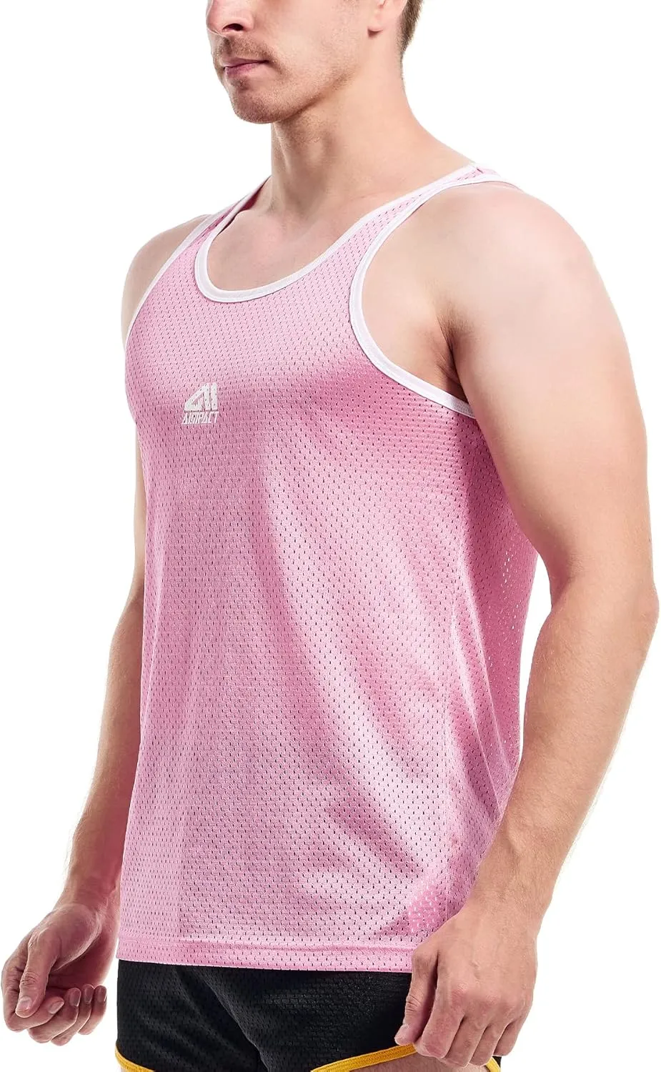AIMPACT Men Athletic Workout Tank Top Mesh Casual Sleeveless Shirts