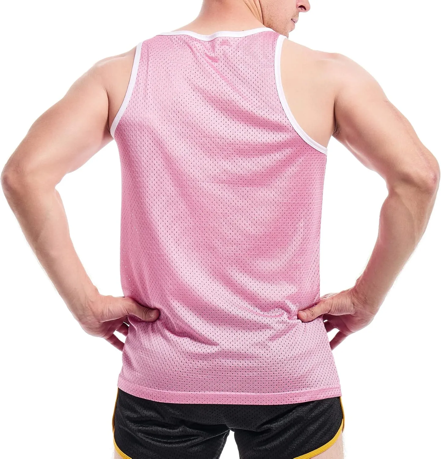 AIMPACT Men Athletic Workout Tank Top Mesh Casual Sleeveless Shirts
