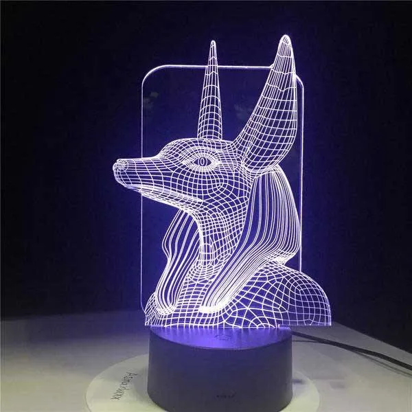 Anubis 3D Hologram Lamp