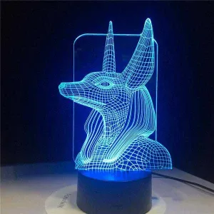 Anubis 3D Hologram Lamp