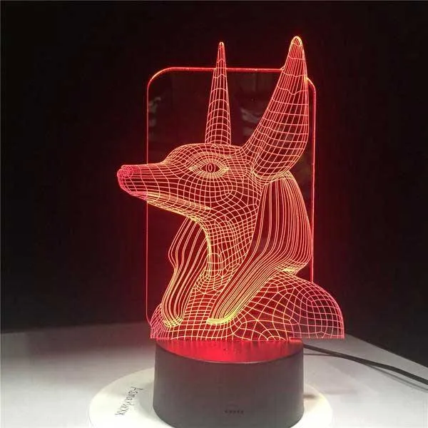 Anubis 3D Hologram Lamp