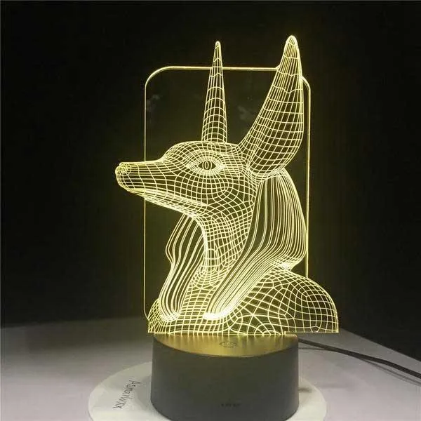 Anubis 3D Hologram Lamp