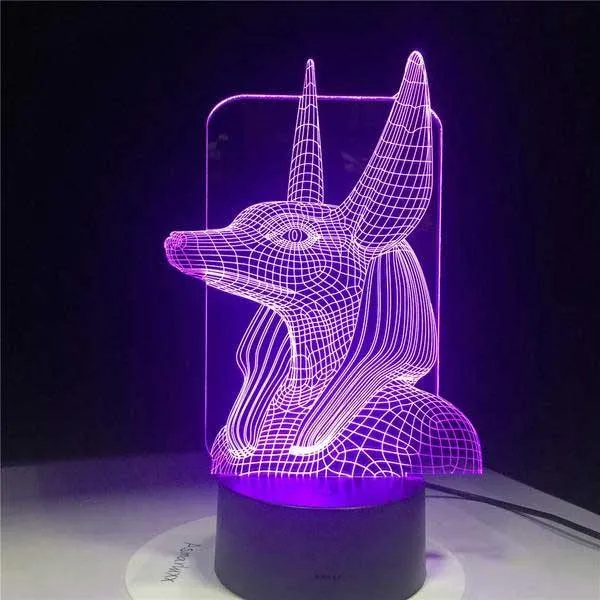 Anubis 3D Hologram Lamp