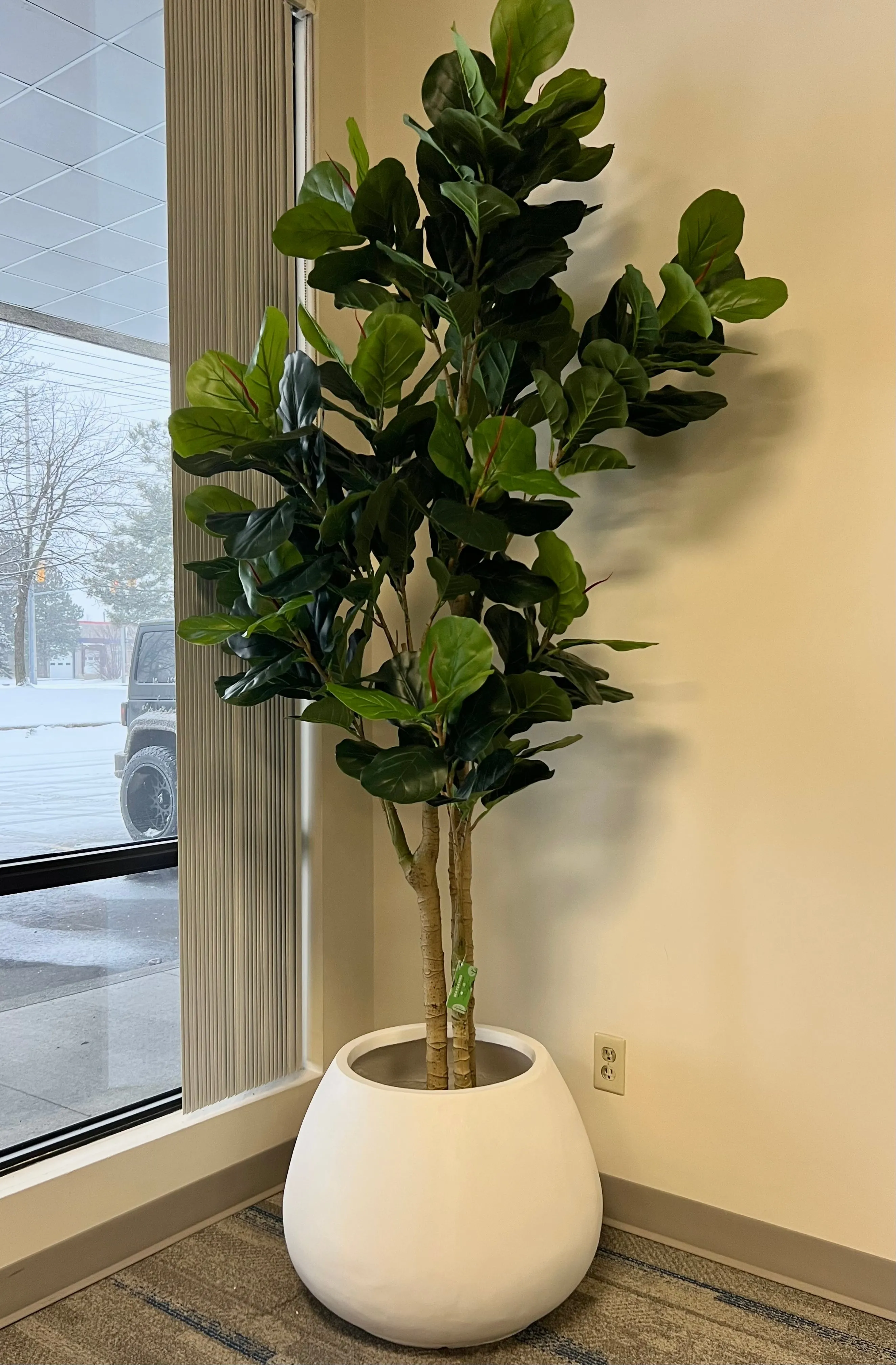 Artificial Fiddle Fig Tree (8')
