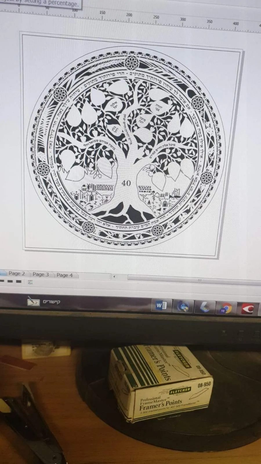 Artist Papercut Unique Perosnalized Family Tree Heirloom