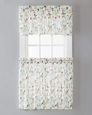 Aviary Kitchen Tier Curtain and Valance