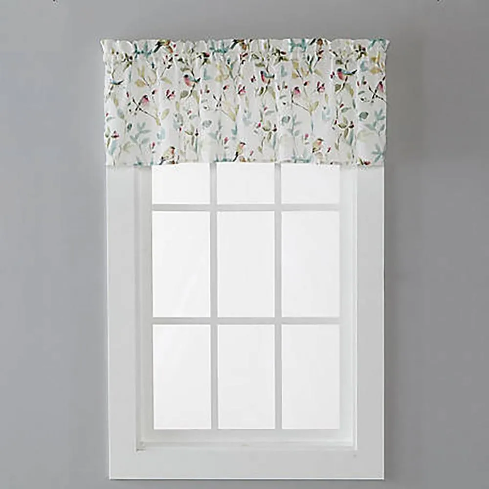 Aviary Kitchen Tier Curtain and Valance