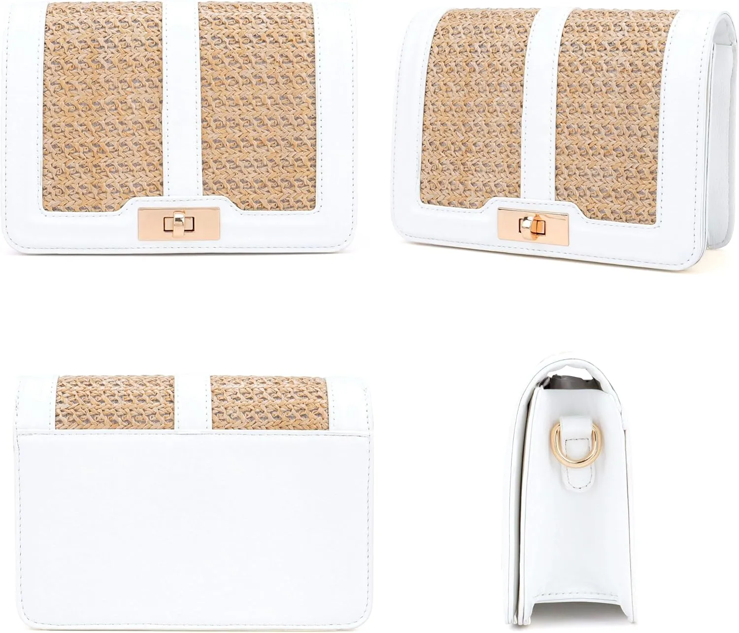 Ayliss Straw Crossbody Bags for Women Straw Purses Handbags Shoulder Clutch Purse Summer Beach Woven Bags for Vacation