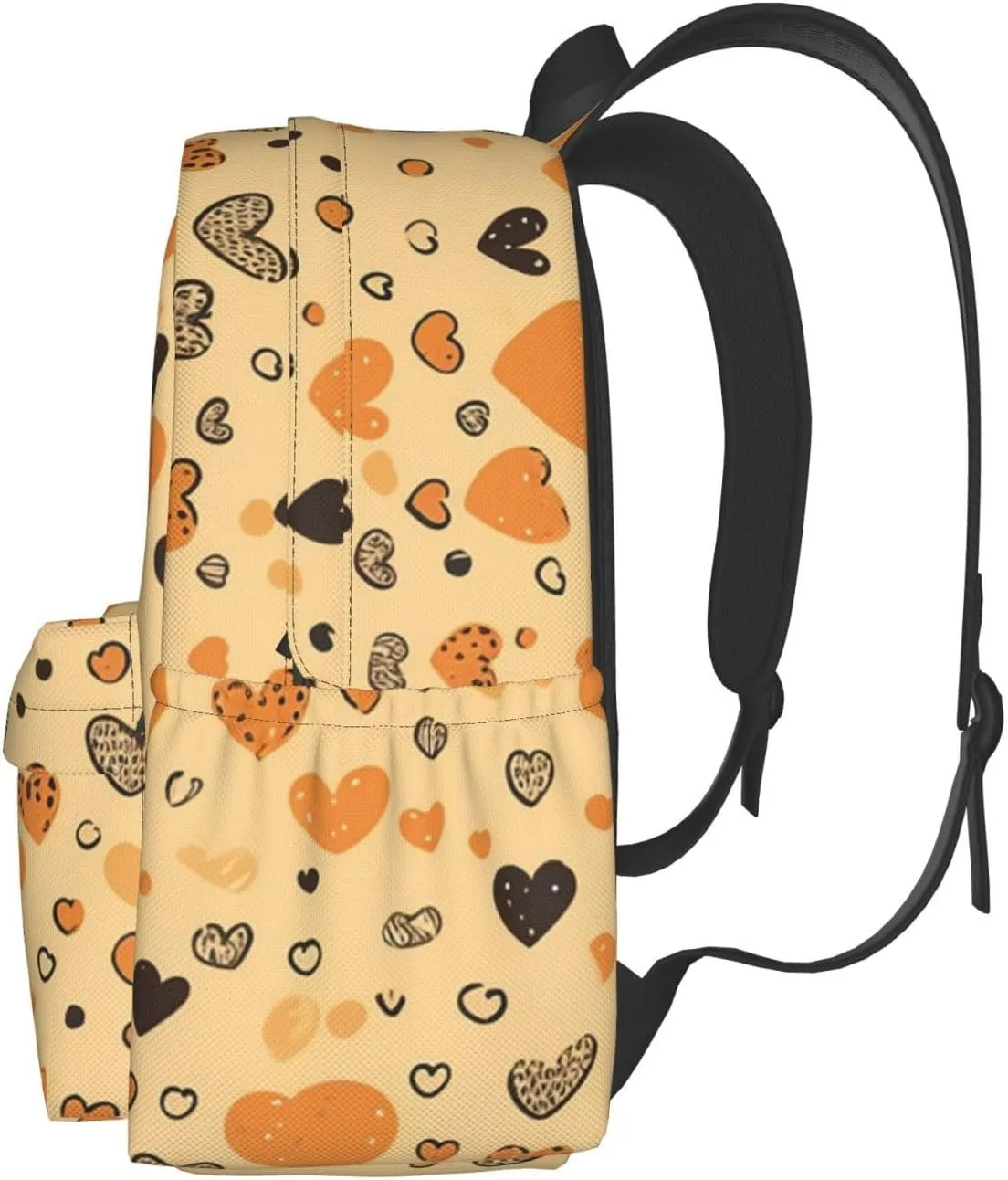 Backpack for Women Men Lightweight Casual Travel Daypack Many Heart Shapes Laptop Backpack Work Bag