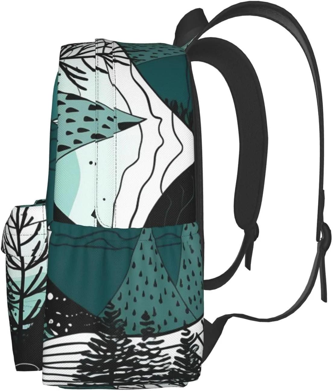 Backpack for Women Men Lightweight Casual Travel Daypack Soft Lines and Shapes Laptop Backpack Work Bag