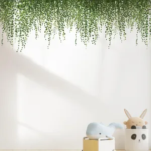 Beautiful Green Leaves Removable Wall Sticker