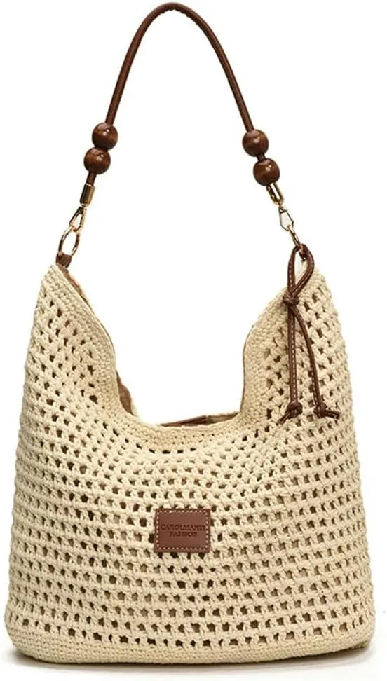 Bohemia Beach Bag Women Macrame Shoulder Tote Bags Crossbody Purse Summer Travel Beach Bag Top-handle Hobo Handbag 2025