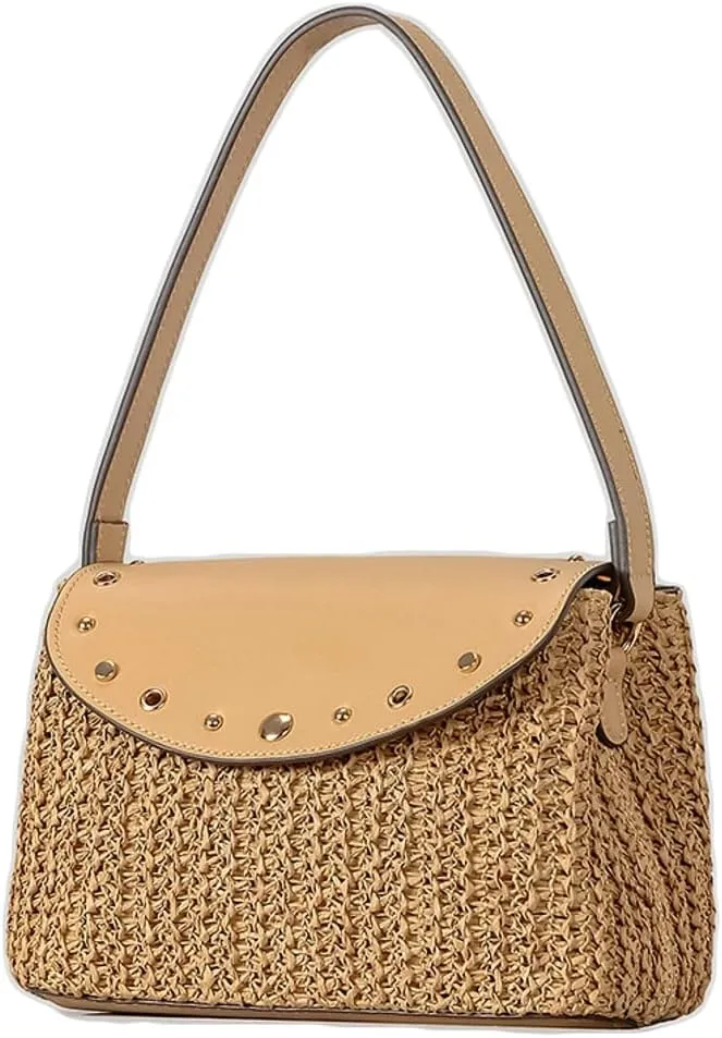 Bohemia Straw Beach Bag Women Macrame Shoulder Crossbody Purse Tote Top-handle Hobo Bag Summer Travel Beach Bags 2025