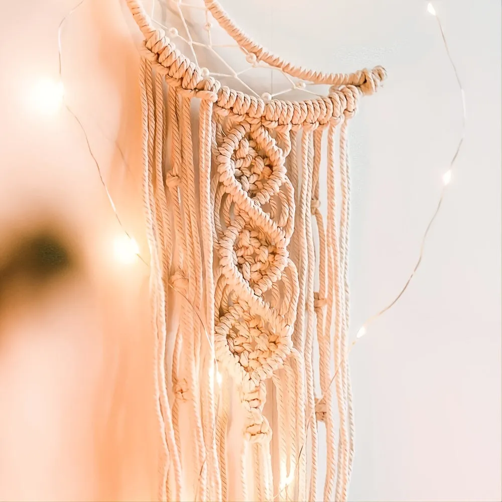 Boho Moon Macrame Wall Decor  Perfect Holiday Gift