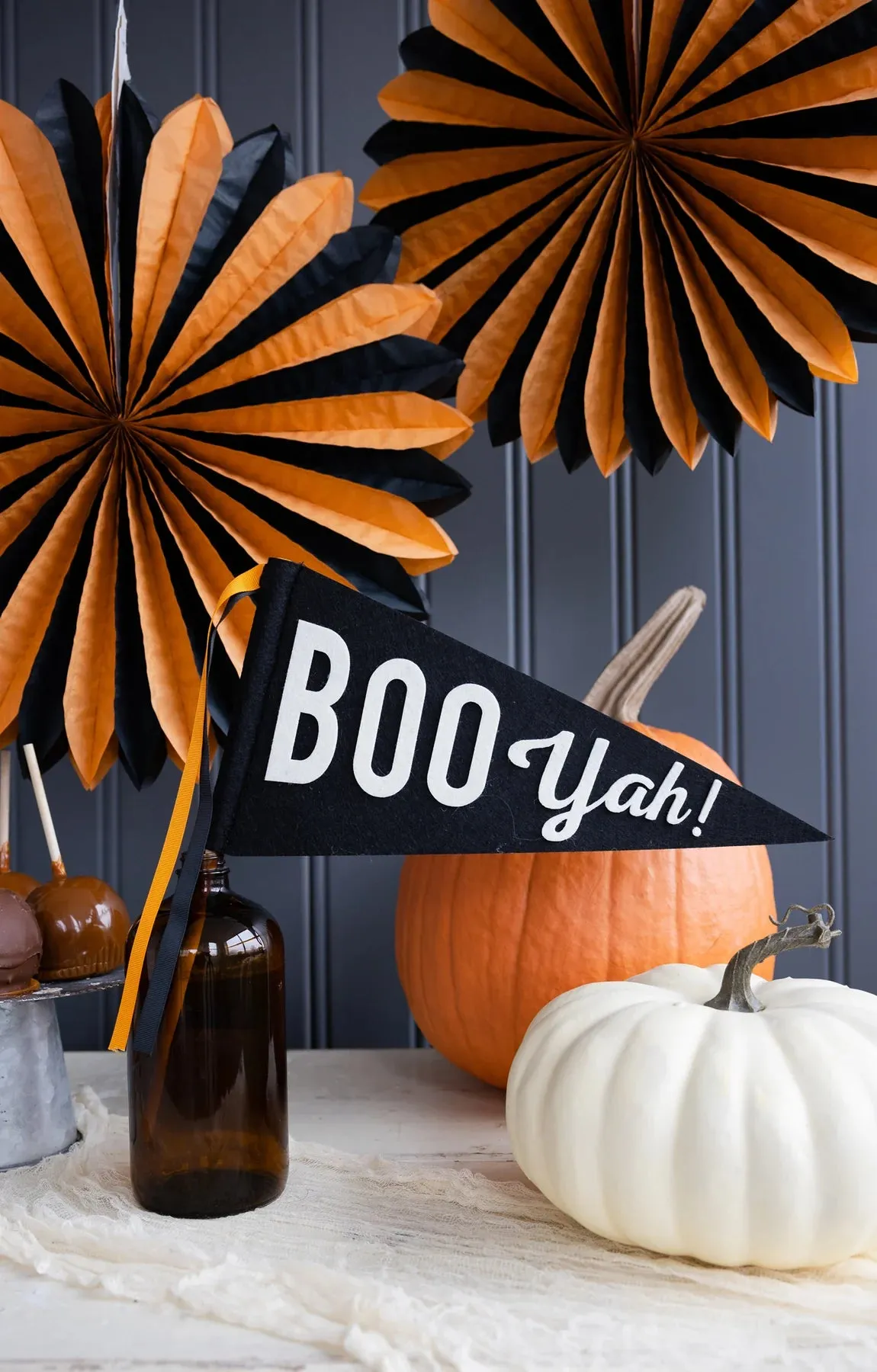 Boo Yah! Felt Pennant Banner │ Halloween │ Schoolgirl Style