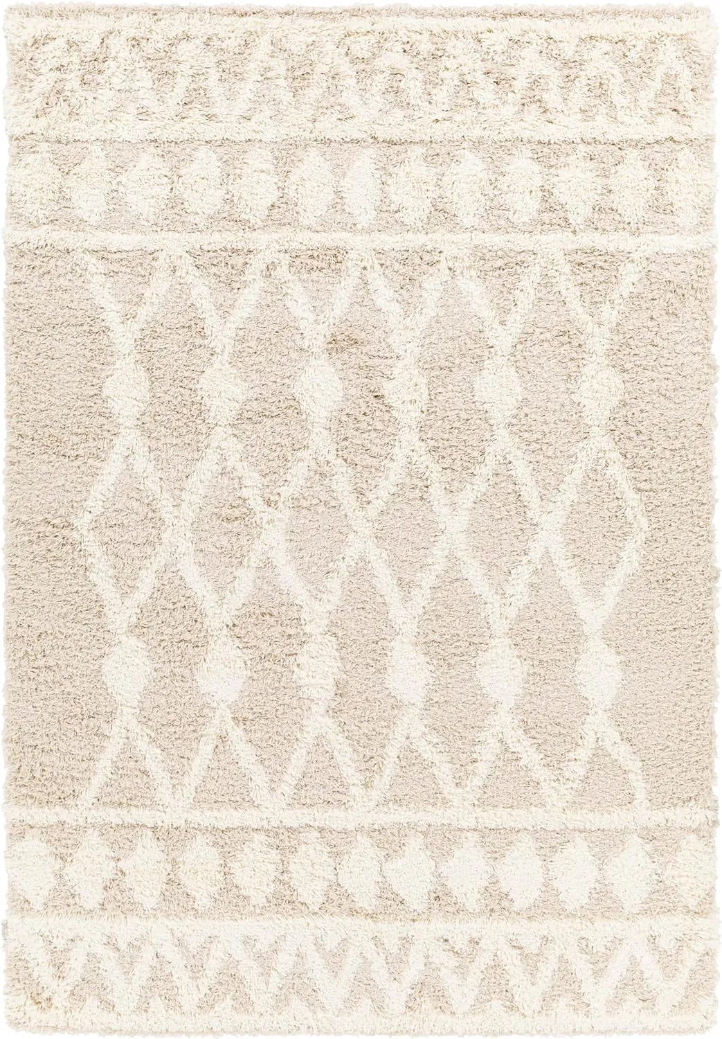 Booth Shag Area Rug Carpet for Living Room Bedroom or Kitchen