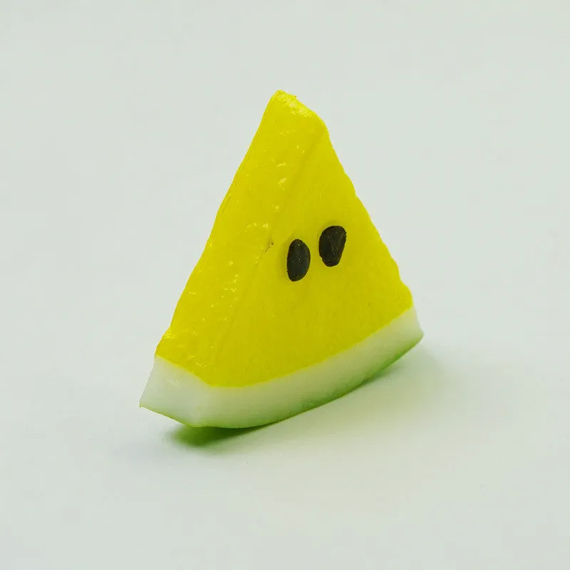 Bulk 10Pcs Artificial Fruits Slices Simulation Lifelike Fruits Decorative Wholesale