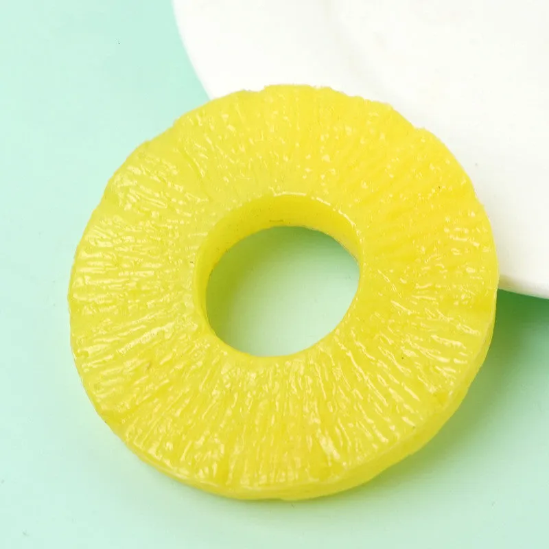 Bulk 10Pcs Artificial Fruits Slices Simulation Lifelike Fruits Decorative Wholesale