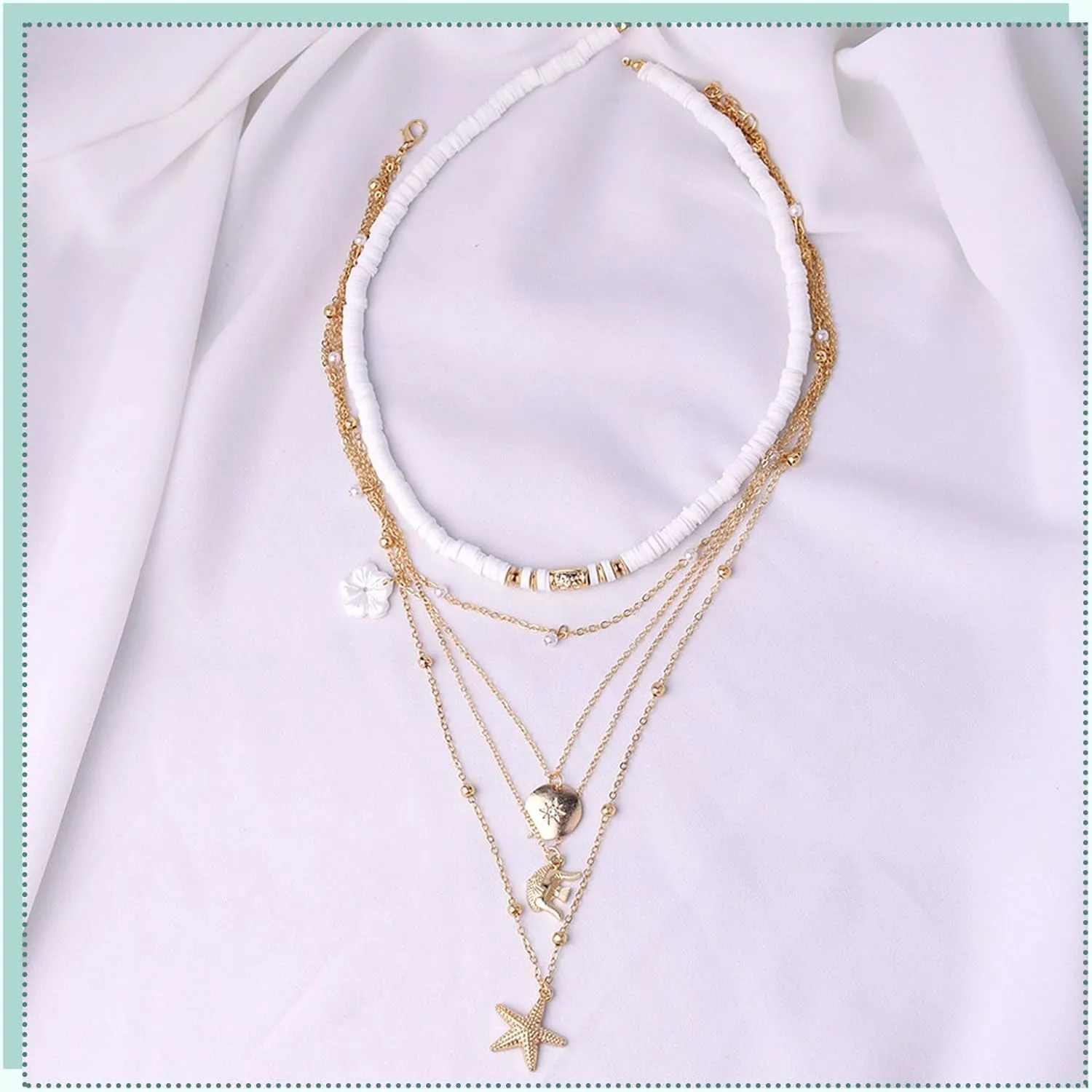 choice of all Gold Shell Pendant Necklace for Women Seashell Conch Necklace White Puka Shell Necklaces Hawaiian Beach Jewelry Summer Jewelry for Women Gifts for Vacation Birthday Gift