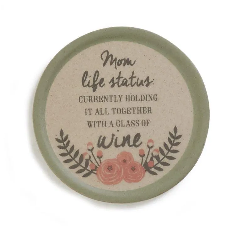 Coaster Set, "Mom Life" Status