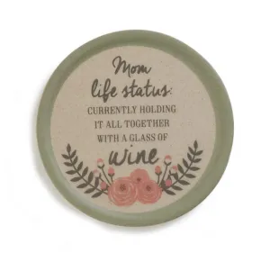Coaster Set, "Mom Life" Status
