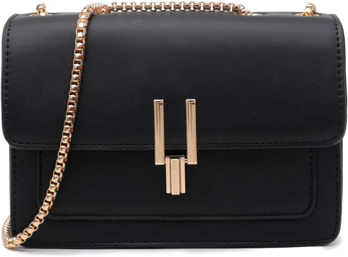 Color-Block Crossbody Bags for Women Leather Cross Body Purses Cute Designer Handbags Shoulder Bag Medium Size