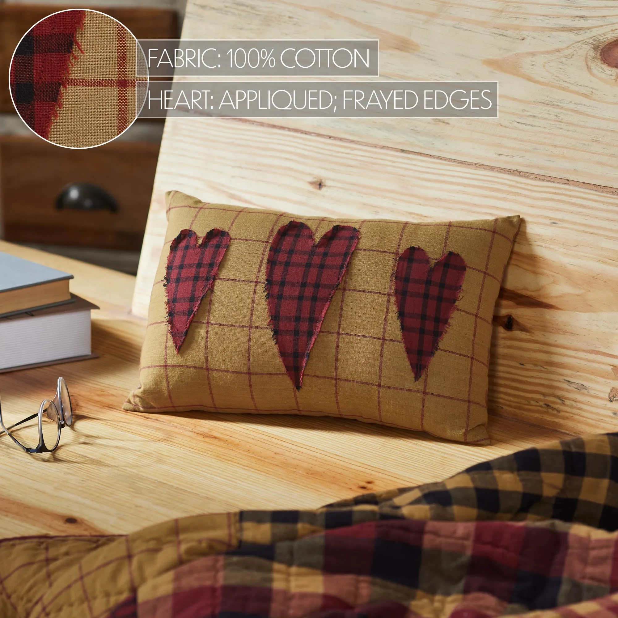 Connell Heart Pillow 9.5x14