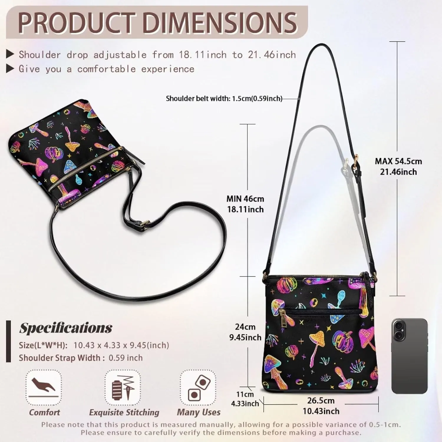 Crossbody Bag for Women Shoulder Bag Satchel Bags Women Purse Sling Bag Handbag for Gift