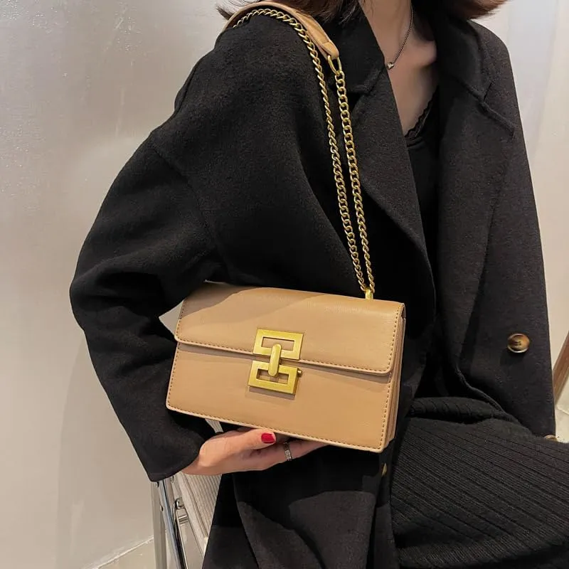 Crossbody Bags for Women Chain Shoulder Bag Evening Purse Faux Leather Handbag Satchel Purse