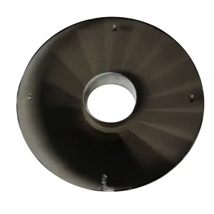 Crystal Round Bobeche 4-inch Satin with 27mm Center Hole, 4 Pins