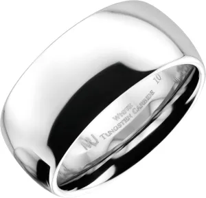 Custom Engraved Custom Classic Mirror Polished White Tungsten Carbide 3mm to 10mm COMFORT FIT Wedding Band Ring