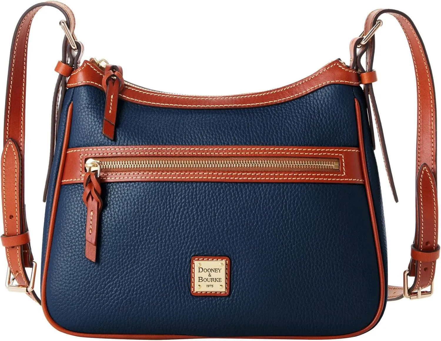 Dooney & Bourke Crossbody Bags for Women, Presley Pebble Grain Leather Crossbody Handbag with Adjustable Shoulder Strap