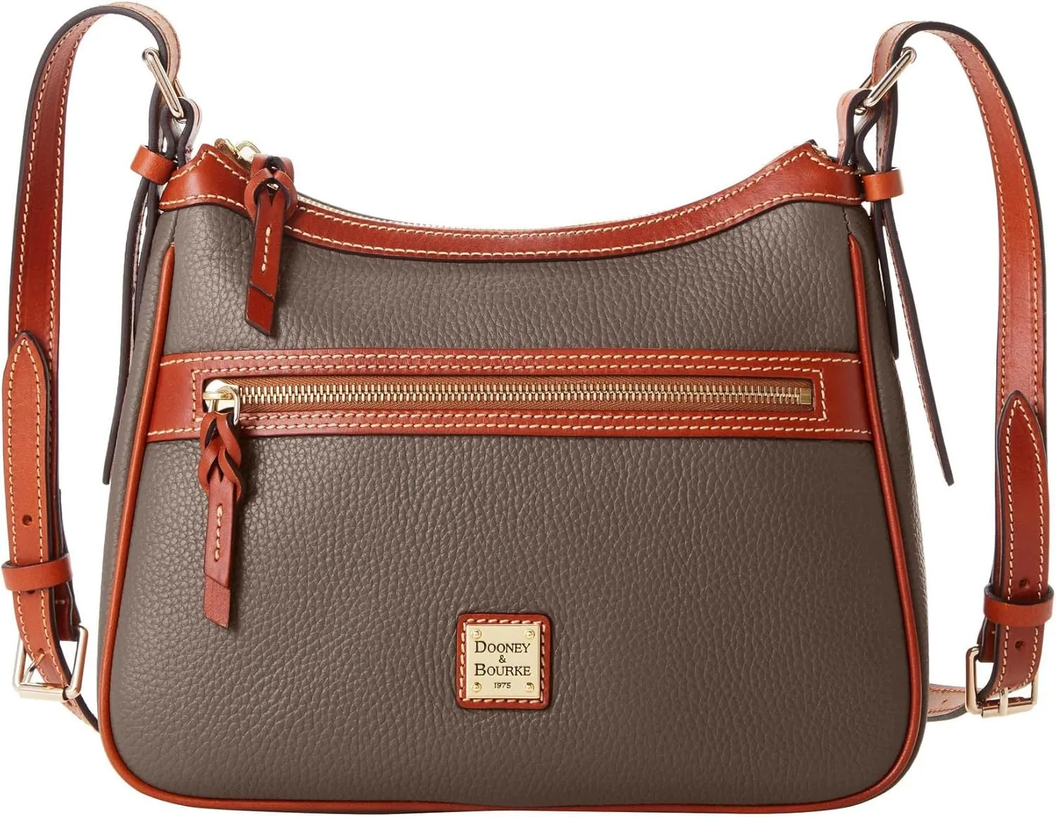 Dooney & Bourke Crossbody Bags for Women, Presley Pebble Grain Leather Crossbody Handbag with Adjustable Shoulder Strap