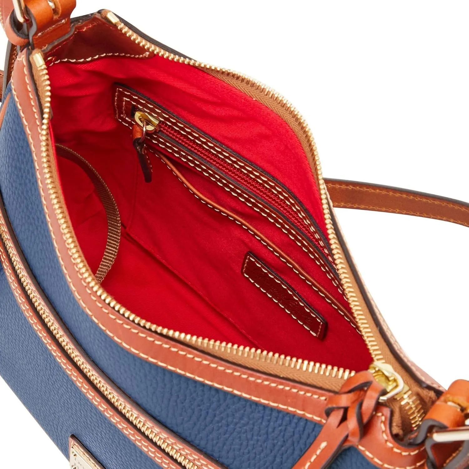 Dooney & Bourke Crossbody Bags for Women, Presley Pebble Grain Leather Crossbody Handbag with Adjustable Shoulder Strap
