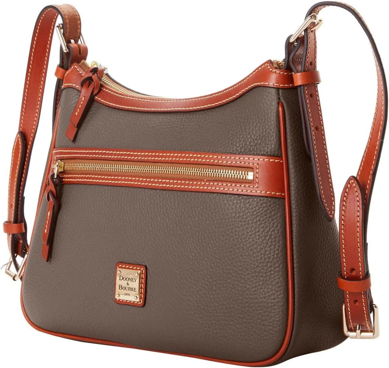 Dooney & Bourke Crossbody Bags for Women, Presley Pebble Grain Leather Crossbody Handbag with Adjustable Shoulder Strap