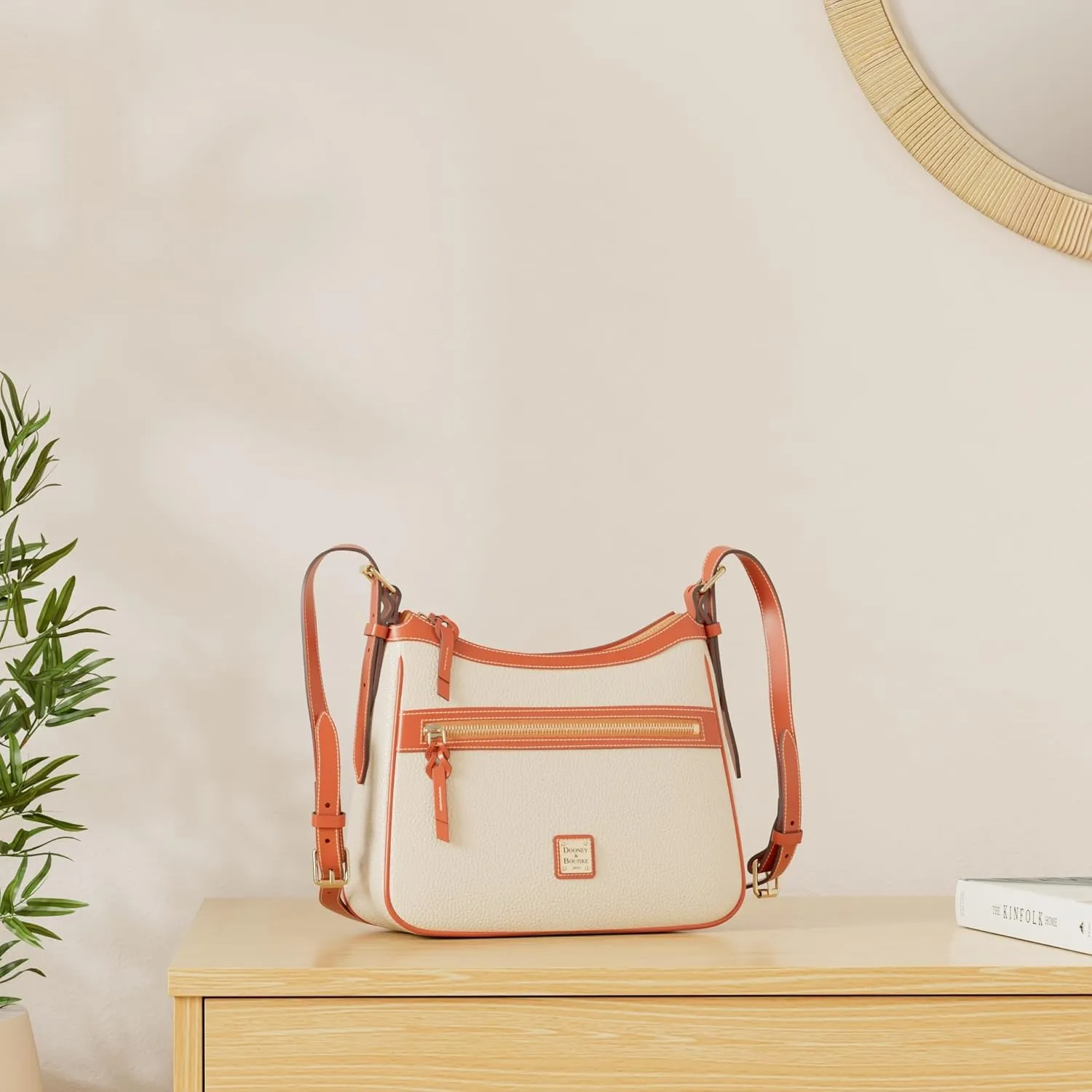Dooney & Bourke Crossbody Bags for Women, Presley Pebble Grain Leather Crossbody Handbag with Adjustable Shoulder Strap