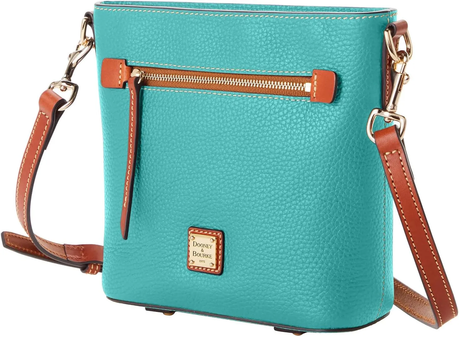 Dooney & Bourke Small Crossbody Bags for Women, Pebble Grain Leather Crossbody Bag with Zipper Pocket