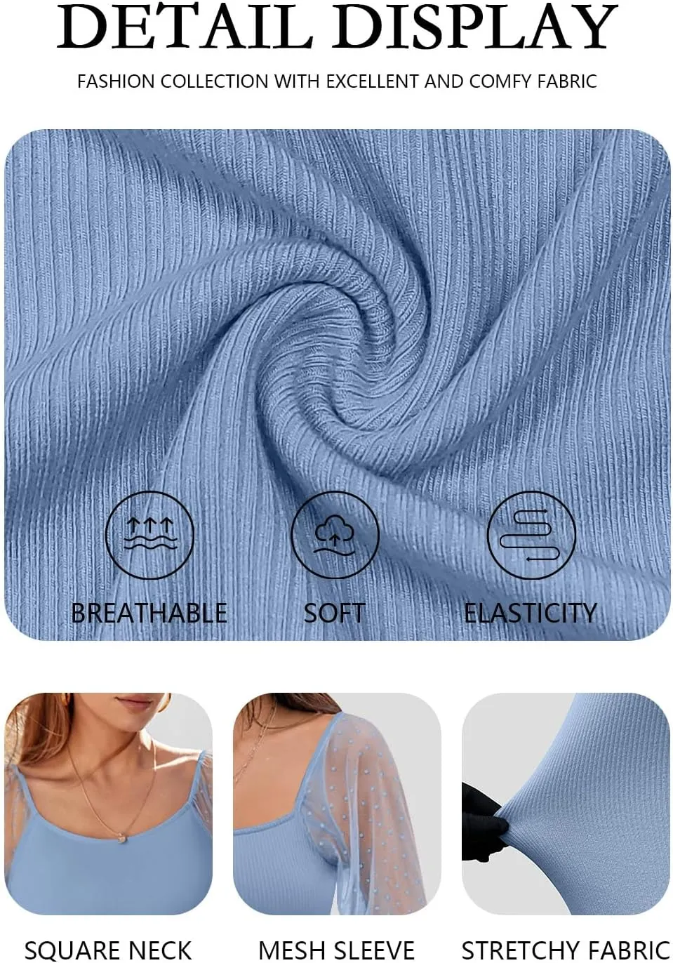 DOROSE Womens Mesh Long Sleeve Shirts Casual Blouses Tops