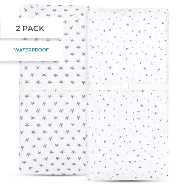 Ely's & Co. Waterproof Cradle Sheet/ Changing Pad Cover - 2 Pack
