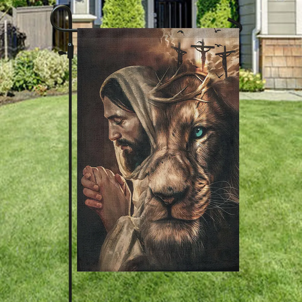Face Jesus Flag - Christian's Flag - Garden Decor - Christian Gift - Ciaocustom