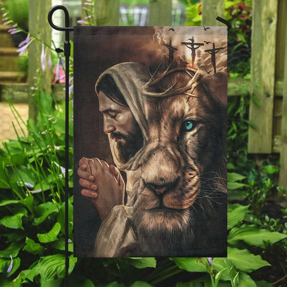 Face Jesus Flag - Christian's Flag - Garden Decor - Christian Gift - Ciaocustom